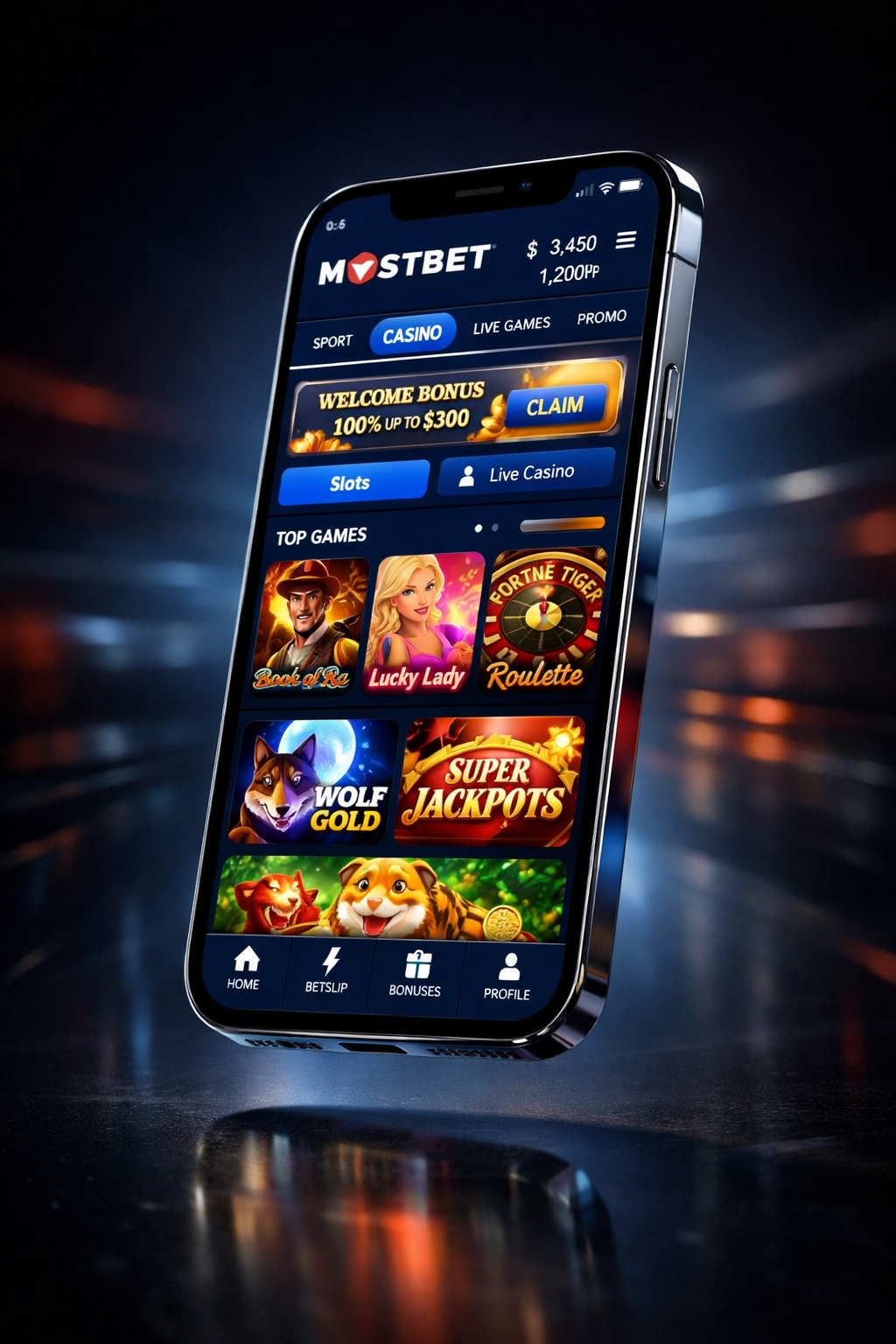 Aplikacja mobilna Mostbet